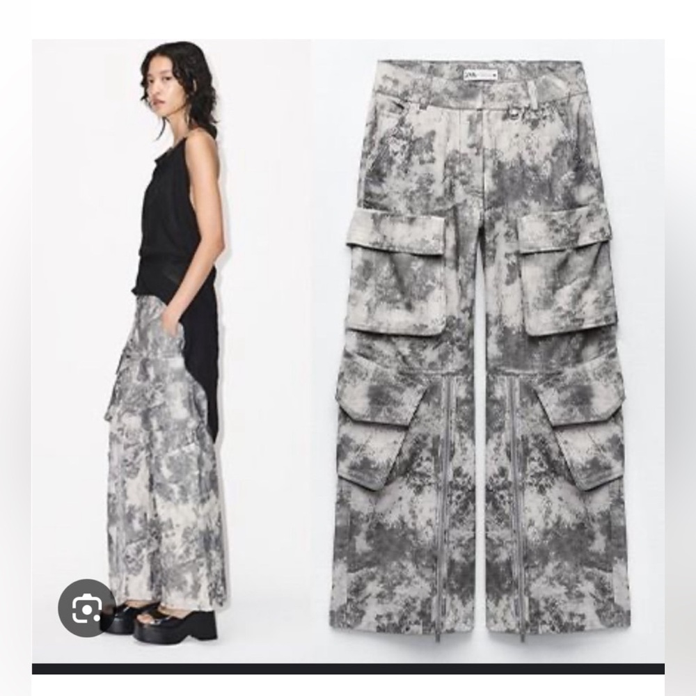 Zara printed cargos